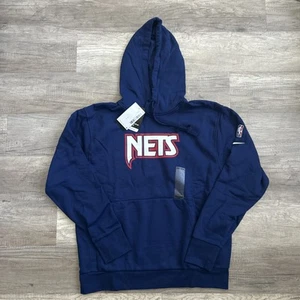 New Brooklyn New Jersey Nets NBA 75th Anniversary Nike Hoodie Size Large L NWT - Picture 1 of 6