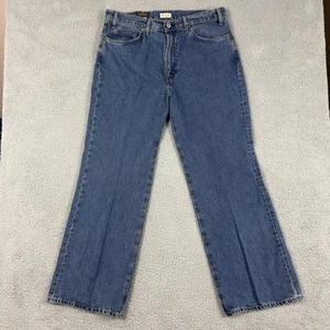 Levi’s Jeans Sta-Prest Flare Mens 36x32 Blue Wide Leg Baggy Y2K - Picture 1 of 17