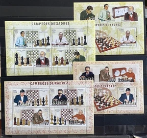 2x Kasparov / Steinitz / Chess / Children on stamps Imperf. - MNH** AP - Picture 1 of 1