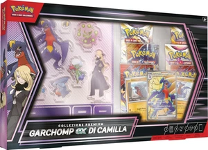 GCC Collezione Premium Garchomp-Ex Di Camilla (Tre Carte Olografiche E Sei Buste - Foto 1 di 12