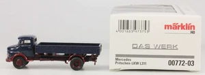 Märklin H.O. Mercedes Benz Flatbed Truck #00772 - Blue - New in Original Box - Picture 1 of 1