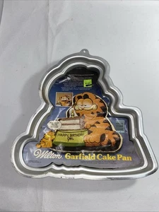 GOOD Vintage 1978 Garfield Wilton Happy Birthday Cake Pan 2105-2447 No Face - Picture 1 of 9