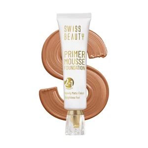 Swiss Beauty Primer Mousse Foundation 2 In 1-09 Light Almond (30g) - Picture 1 of 1