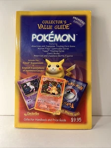 Collector's Value Guide Pokemon Premiere Edition 1999 Paperback Book - Picture 1 of 17