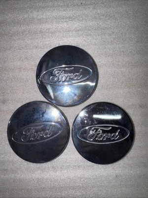 Juego de 3 TAPAS CENTRALES FORD FOCUS CUBIERTAS CUBO RUEDA 2000-2011 CROMO 2M51-1000-AA Foto 1 de 4
