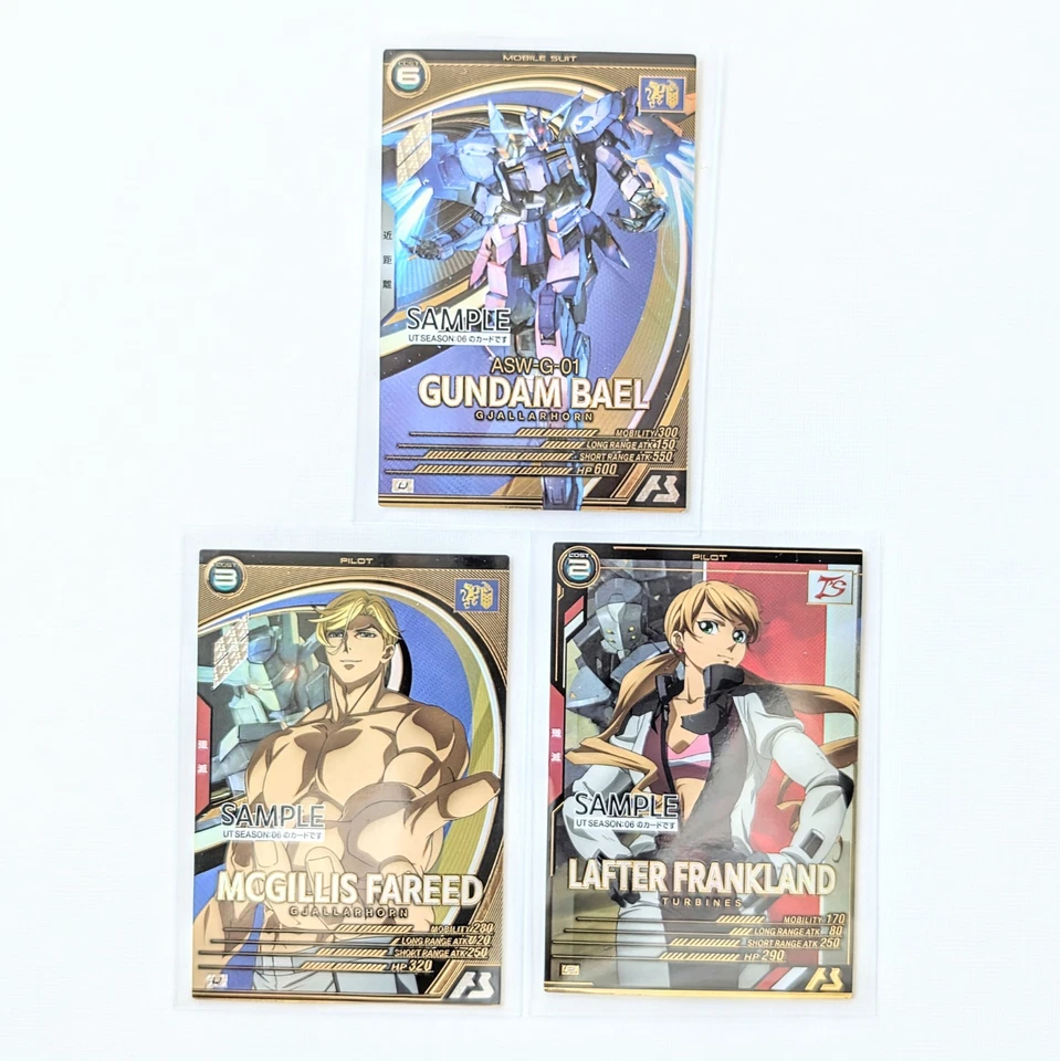 SAMPLE SET Bael Lafter Iron Blooded Orphans Gundam Arsenal Base Mobile Card - Image 1 of 1