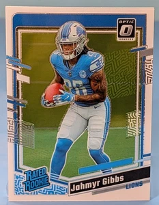 2023 Jahmyr Gibbs Rated Rookie RC #236 Optic Rated Rookie Detroit Lions - Picture 1 of 2