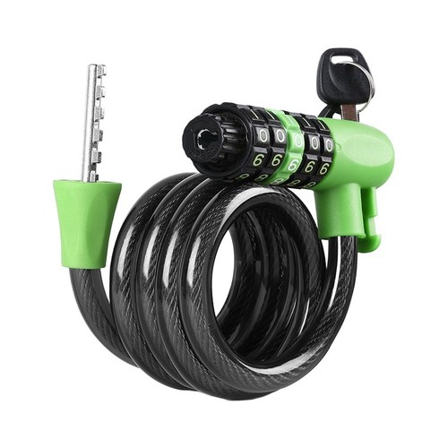 PVC Coated Bike Anti Theft Lock 120cm Thick Steel Wire for Cycling ...