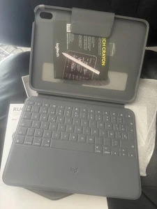 Logitech Rugged Folio für iPad (10. Generation) Tastaturschutzhülle GEBRAUCHT - Bild 1 von 1
