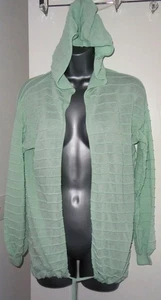 ✿Ladies NEXT mint stretch hooded tie hem knit cardigan size16✿ - Picture 1 of 4