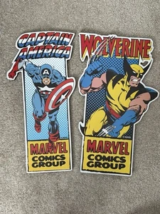 Arte de pared de madera troquelada garra de acción Cyclops & Wolverine de Marvel Comics X-Men - Imagen 1 de 16