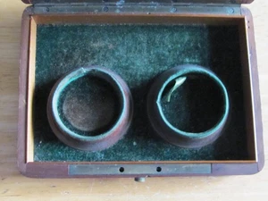 1890er TASCHENUHR PRÄSENTATION HOLZ BOX GEHÄUSE CHARLES MAILLOD LE LOCLE SWISS - Bild 1 von 7