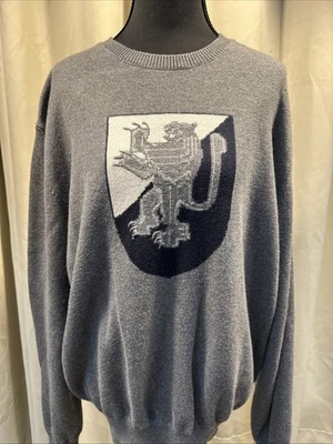 Lincs David Chu Men's Sweater Logo Size Large Cotton Cashmere Blend Pullover - Image 1 of 4