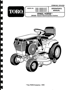 Wheel Horse 300/400 Series 8 Speed Garden Tractor - Picture 1 of 1