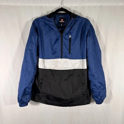 Southpole 夹克男孩 XL 蓝色连帽口袋长袖网眼贝壳套衫 — 第 1/4 张图片