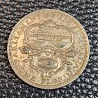 1927 Australia Florin Silver Coin Canberra Parliament House Km# 31 Fine # 31214