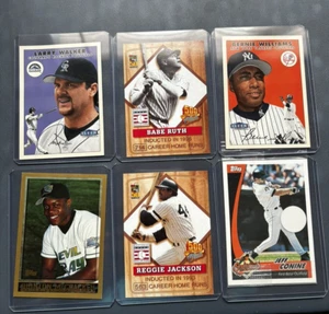 Baseball Cards Mixed 6 Card Lot - Picture 1 of 2