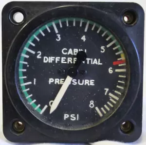 Karnish Instruments, Inc. Cabin Differential Pressure P/N: AC-154 (B1) - Picture 1 of 4