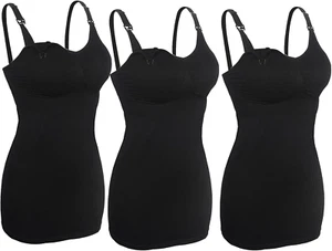 3Pcs Women'S Maternity Nursing Tank Tops for Breastfeeding, Maternity Cami with - Picture 1 of 8