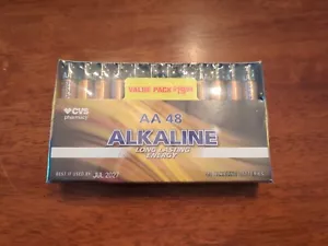 AA Batteries Alkaline Long Lasting Energy - 48ct -Exp. 07/2027 - NEW #505 - Picture 1 of 5