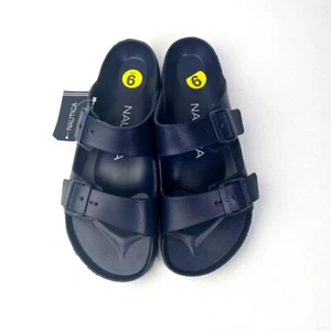 Nautica Herren Doppelschnalle Slide Komfort Sandale Slipper verstellbar wasserdicht 9 - Bild 1 von 10