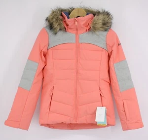 ROXY BAMBA-SNOW JACKET CHILDRENS GIRLS AGE 12 YEARS SHELL PINK RRP £175 AR - Picture 1 of 7