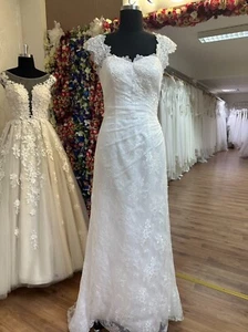 HBH moda nupcial I vestido de novia vestido de novia con encaje bordado cola pequeña - Imagen 1 de 4