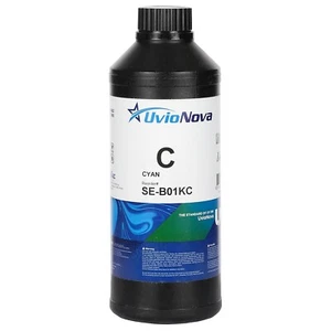 InkTec UV DTF Cyan Tinte für Epson Druckköpfe, 1 Liter Flasche - Bild 1 von 1