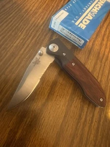 VERY RARE - NEW - Benchmade Pre-Production 690S Elishewitz Wood Carbon Fiber - Picture 1 of 5