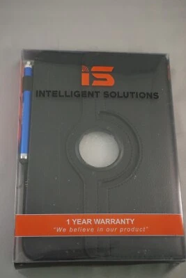 8" BLACK  ACP Tablet Case Cover Folio - with Stylus and (2) Hardened Glass - Image 1 of 4