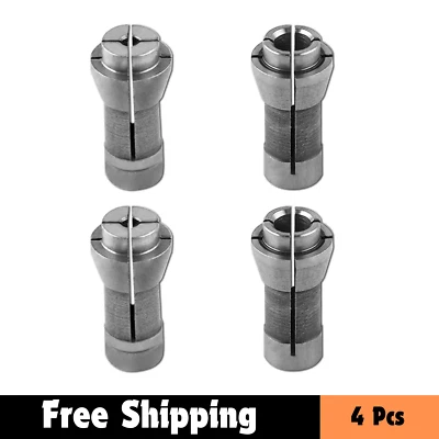 Juego de pinzas para amoladora de troqueles de 4 piezas - adaptadores de pinza de sujeción de 1/4" y 1/8" para rectificadora Foto 1 de 4