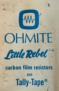 NOS Ohmite Little Rebel Carbon Film Resistors 1/2W 5% - Choose Your Value / Qty! - Picture 1 of 21