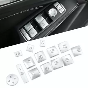 Chrome Car Window lift button switch Trim For Mercedes Benz A/B/C(W204)/E(W212) - Picture 1 of 6