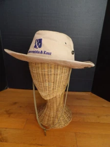 NOS VINTAGE A&K Bush Hat Safari Hat ABERCROMBIE & KENT Snaps KHAKI COLPRO 7.75 - Picture 1 of 8