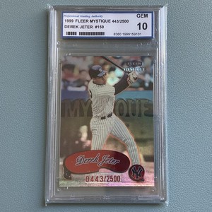 1999 Fleer Mystique /2500 Derek Jeter #159 PGA 10 GEM MT HOF