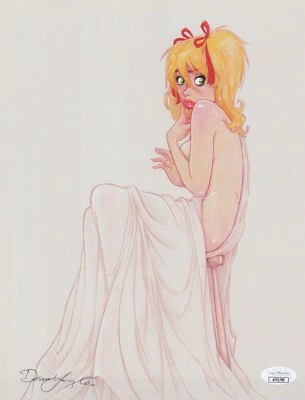 Dean Yeagle Signed 8.5x11 Art Print Mandy Artist Authentic Autograph JSA COA - Image 1 of 3