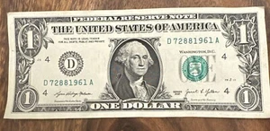 D 72881961 A Dollar Bill Anniversary/Birthday/Special Date Series 2021 8/8/1961 - Picture 1 of 4