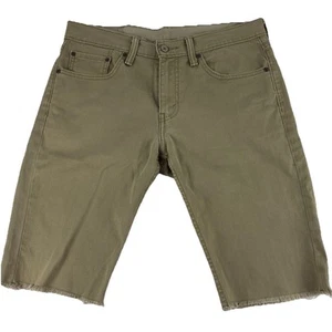 Levi’s 511 Men’s Khaki Denim Cut off Shorts Size 34 (Labelled 32 but measure 34) - Picture 1 of 12