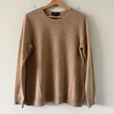 Charter Club Cashmere Sweater Womens Large Beige Pullover Minimalist Preppy Cozy - Image 1 of 4