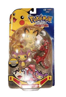 Pokemon Battle Frontier Figure Set Meowth Groudon and Aipom Toys NEW RARE Jakks - Image 1 of 4