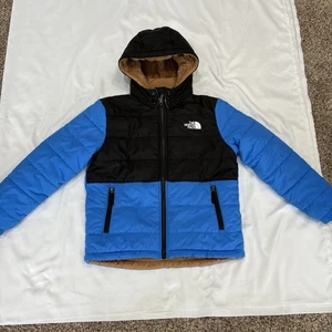 The North Face Youth L/12 Mantel Jacke wendbar mit hellbraun einseitig blau/schwarz - Bild 1 von 12