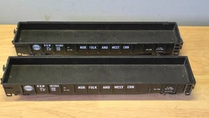 2er Set Vintage Atlas Spur O NORFOLK & WESTERN Gondel Zug Güterwagen N&W - Bild 1 von 11