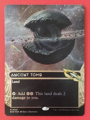 Ancient Tomb (0001) (Borderless) (FOIL) - Edge of Eternities: Stellar Sights EOS - Image 1 of 2