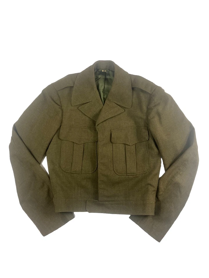 Chaqueta "Ike" vintage 36/34L para hombre años 50 verde ejército de Estados Unidos M-1950 Foto 1 de 4