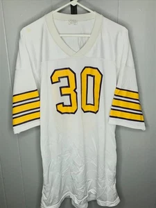 Camiseta deportiva vintage de los Minnesota Vikings blanca local años 70 tejida L #30 hecha en EE. UU. - Imagen 1 de 7