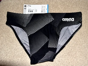 Arena Halftone Swim Brief Men's Size 32, Black new - Picture 1 of 6