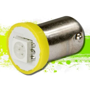 1 SMD 5050 LED T10 1895/BA9S/T4W CANBUS AMBER INTERIOR DOME LIGHT BULB UPGRADE - Picture 1 of 1