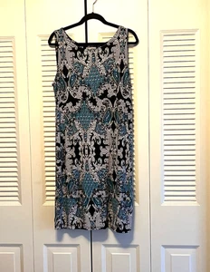 JM Collection Sleeveless Midi Dress Size Large - Picture 1 of 3