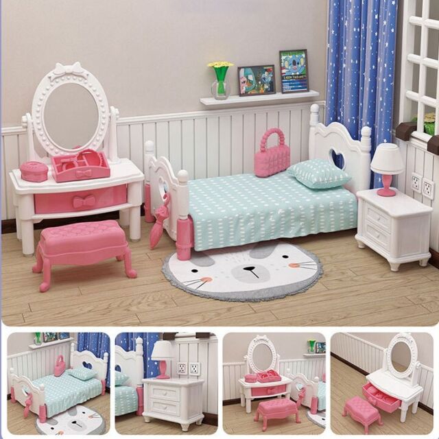 Plan Toy Doll House Bedroom - Classic Style 9016 NEW Estate Sale Furniture