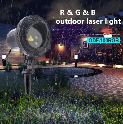 Red Green Blue Full color Waterproof Outdoor Christmas Laser Light Projector DJ - Image 1 of 4